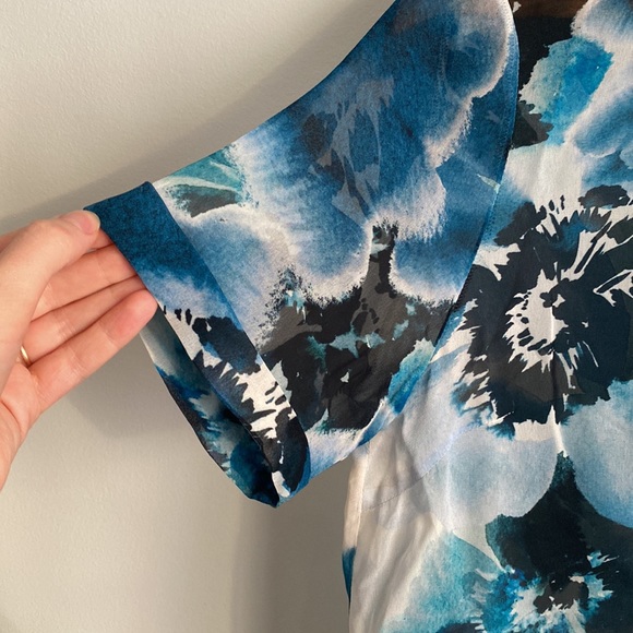 Sheer Watercolour Floral Tee with - Picture 5 of 7